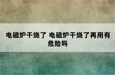 电磁炉干烧了 电磁炉干烧了再用有危险吗